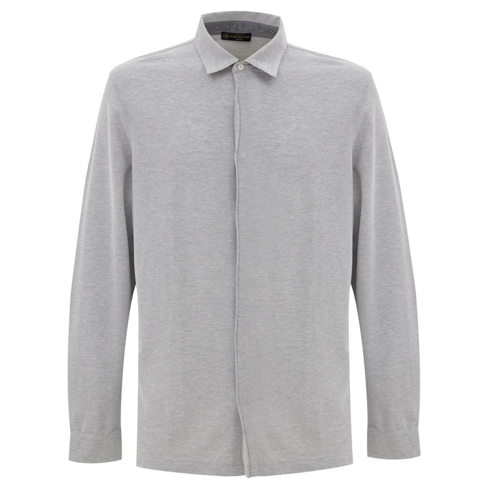 Chemise Corneliani à col classique grise