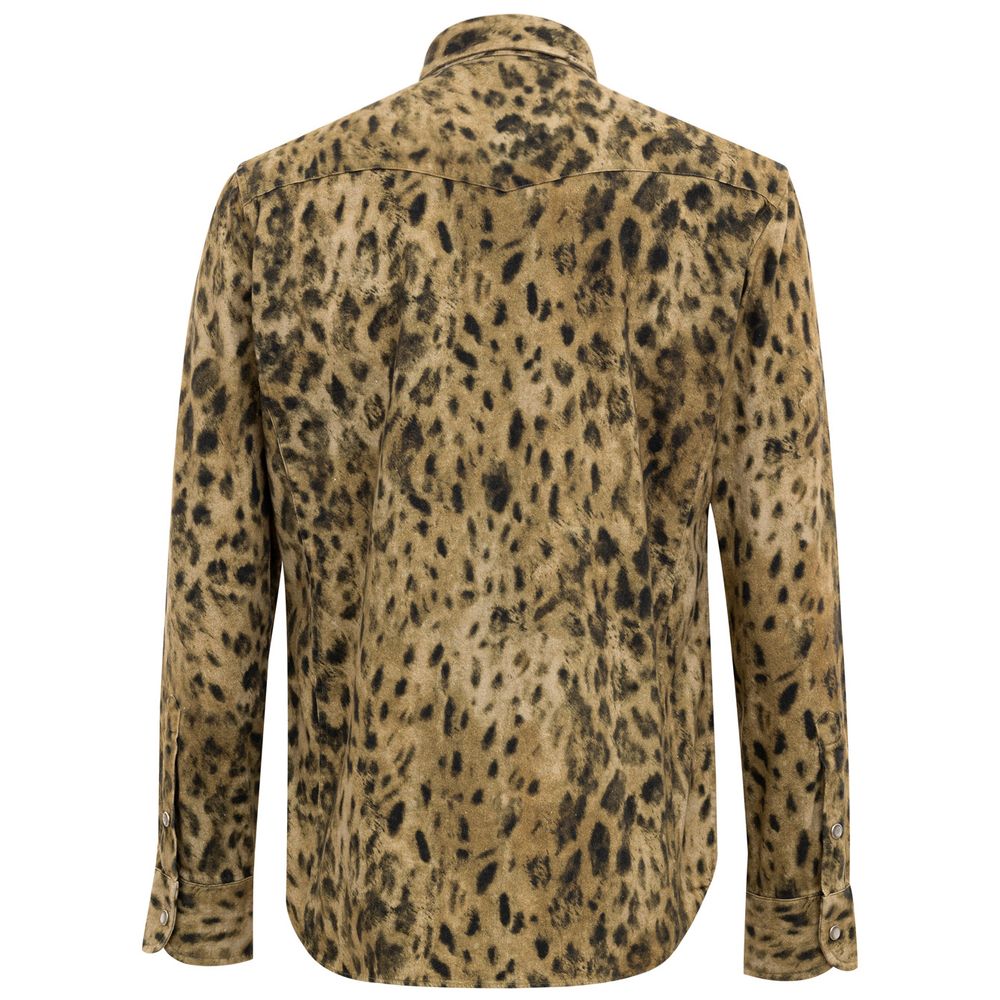 Chemise Tom Ford Leopard beige