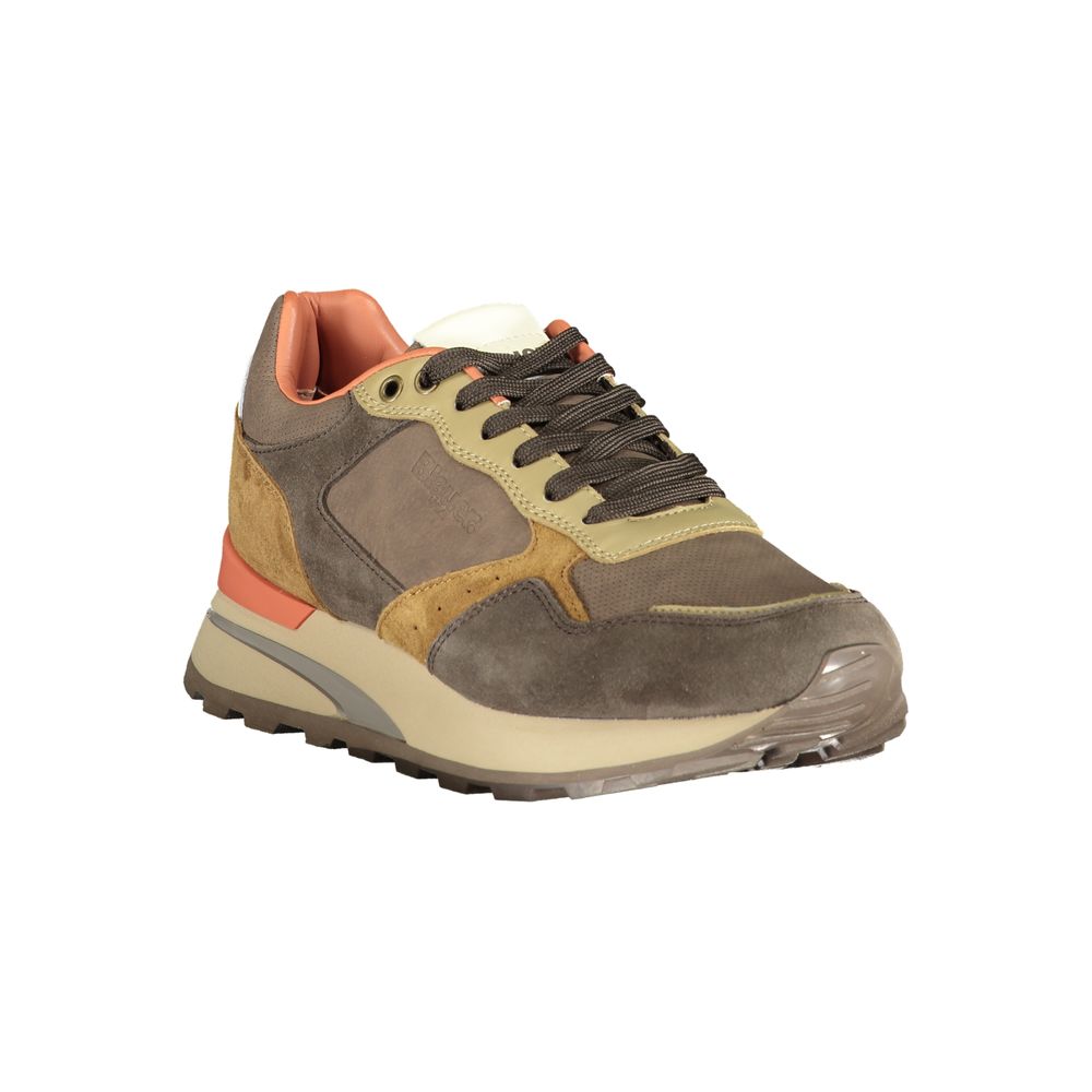 Baskets Blauer marron