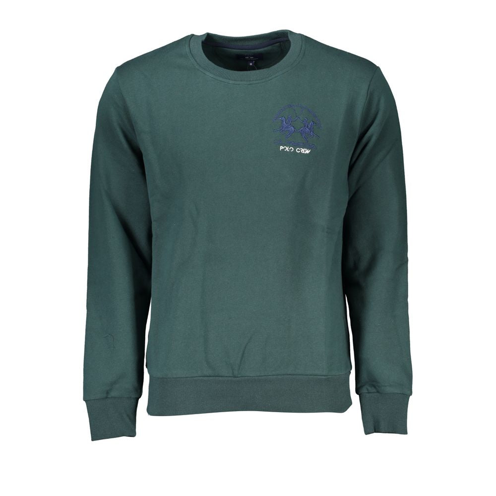 Pull La Martina Crew Neck vert émeraude