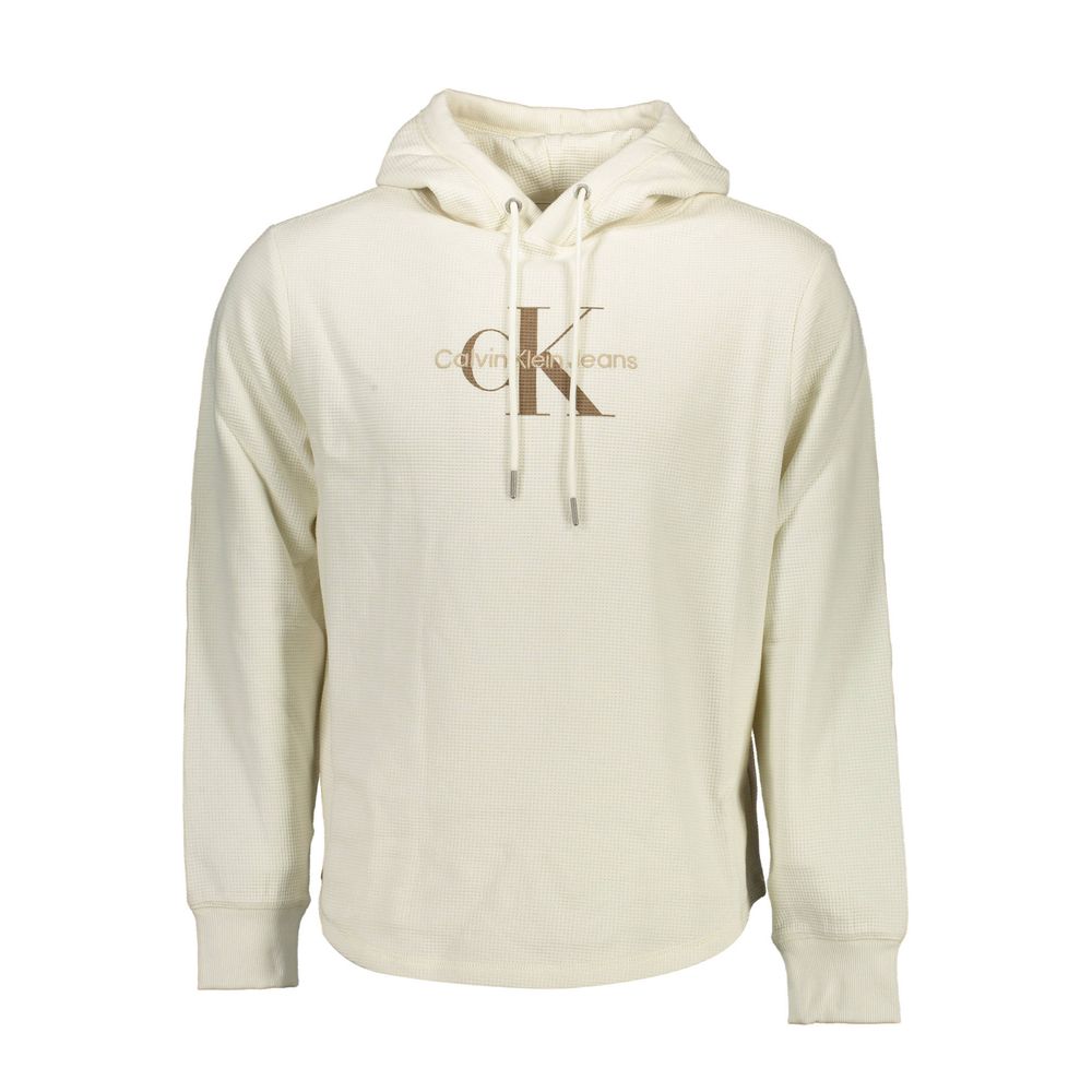 Sweat à capuche Calvin Klein blanc