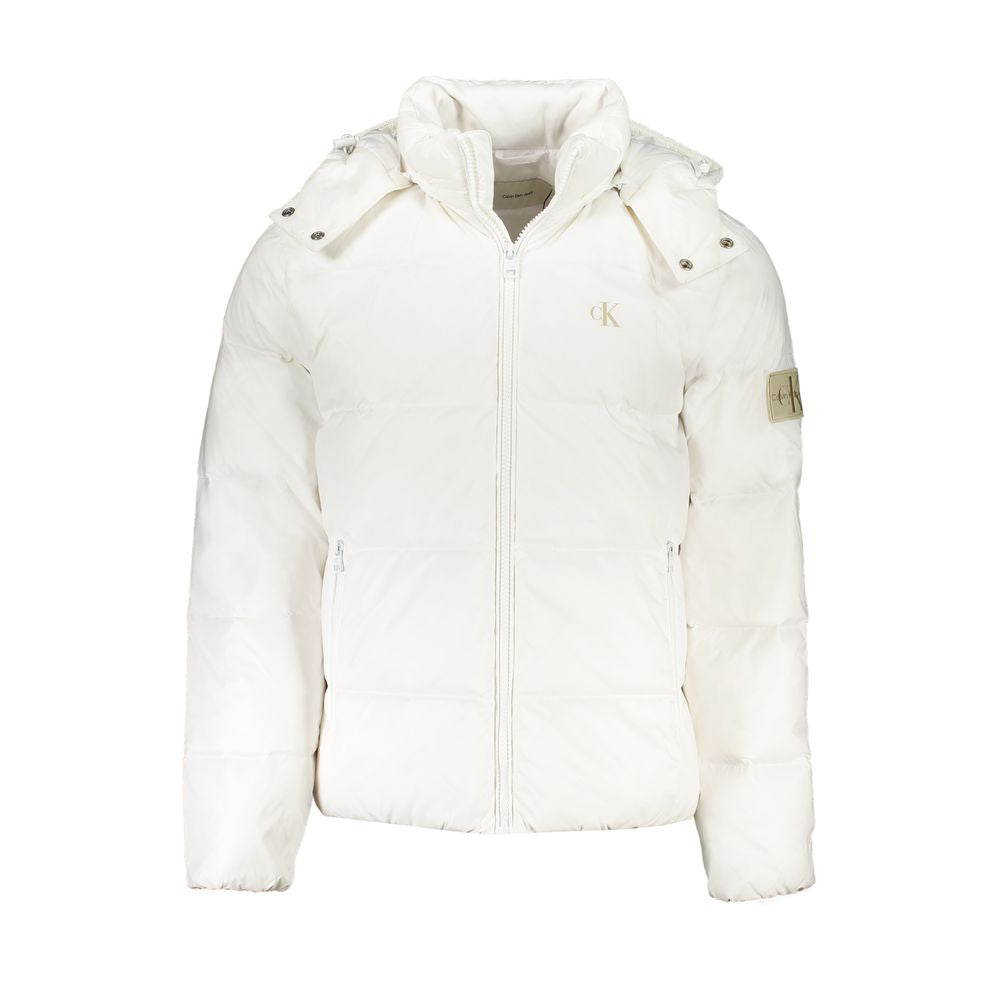 Veste White à capuche blanche