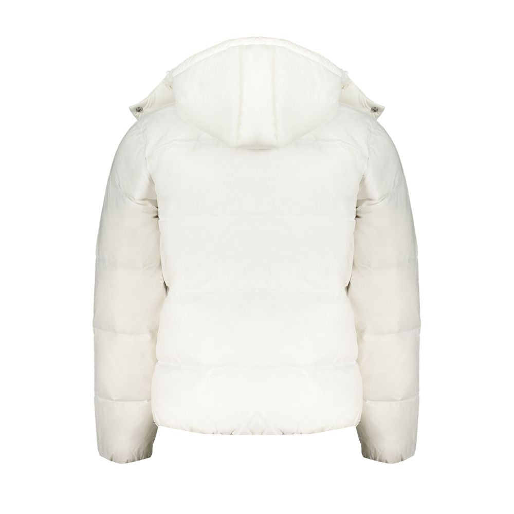 Veste White à capuche blanche
