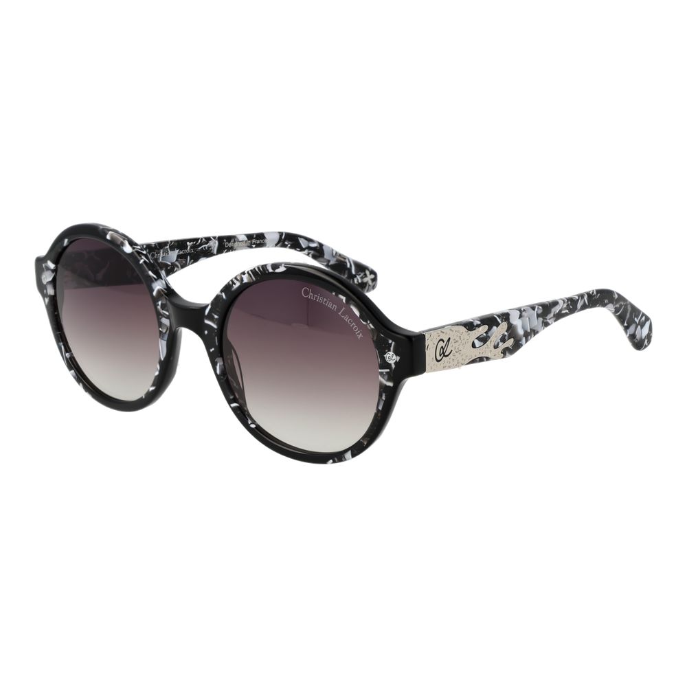 Lunettes de soleil noires violettes