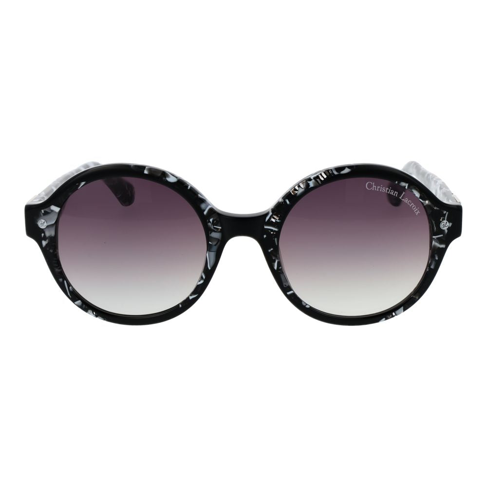 Lunettes de soleil noires violettes