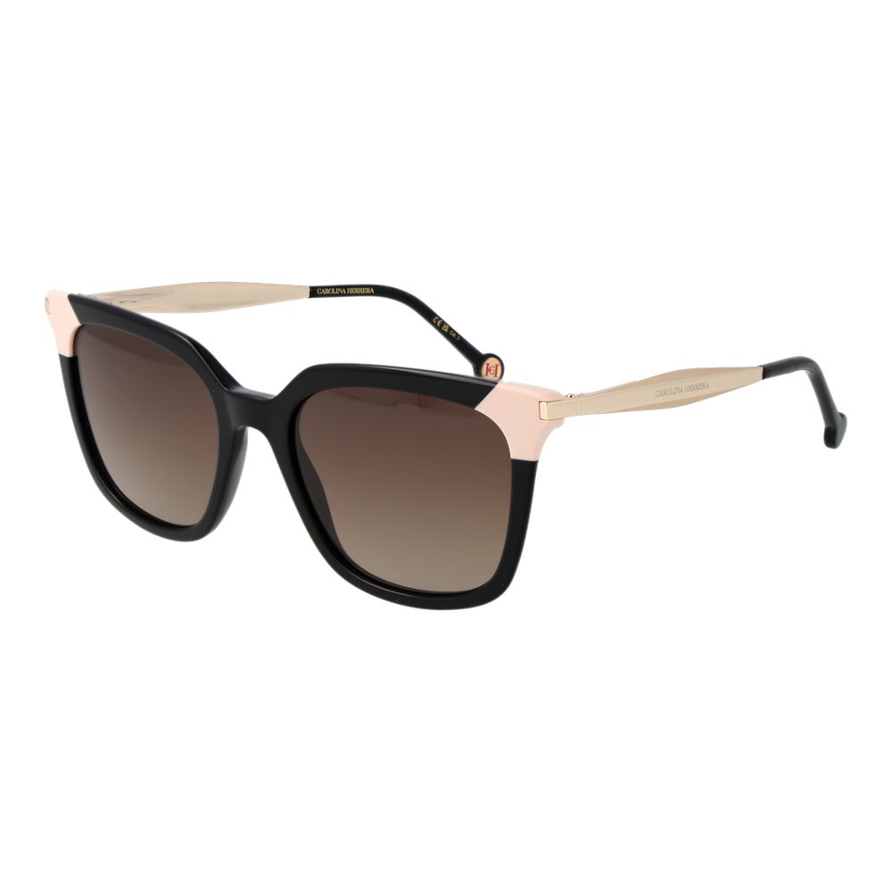 Lunettes noires rectangulaires brunes