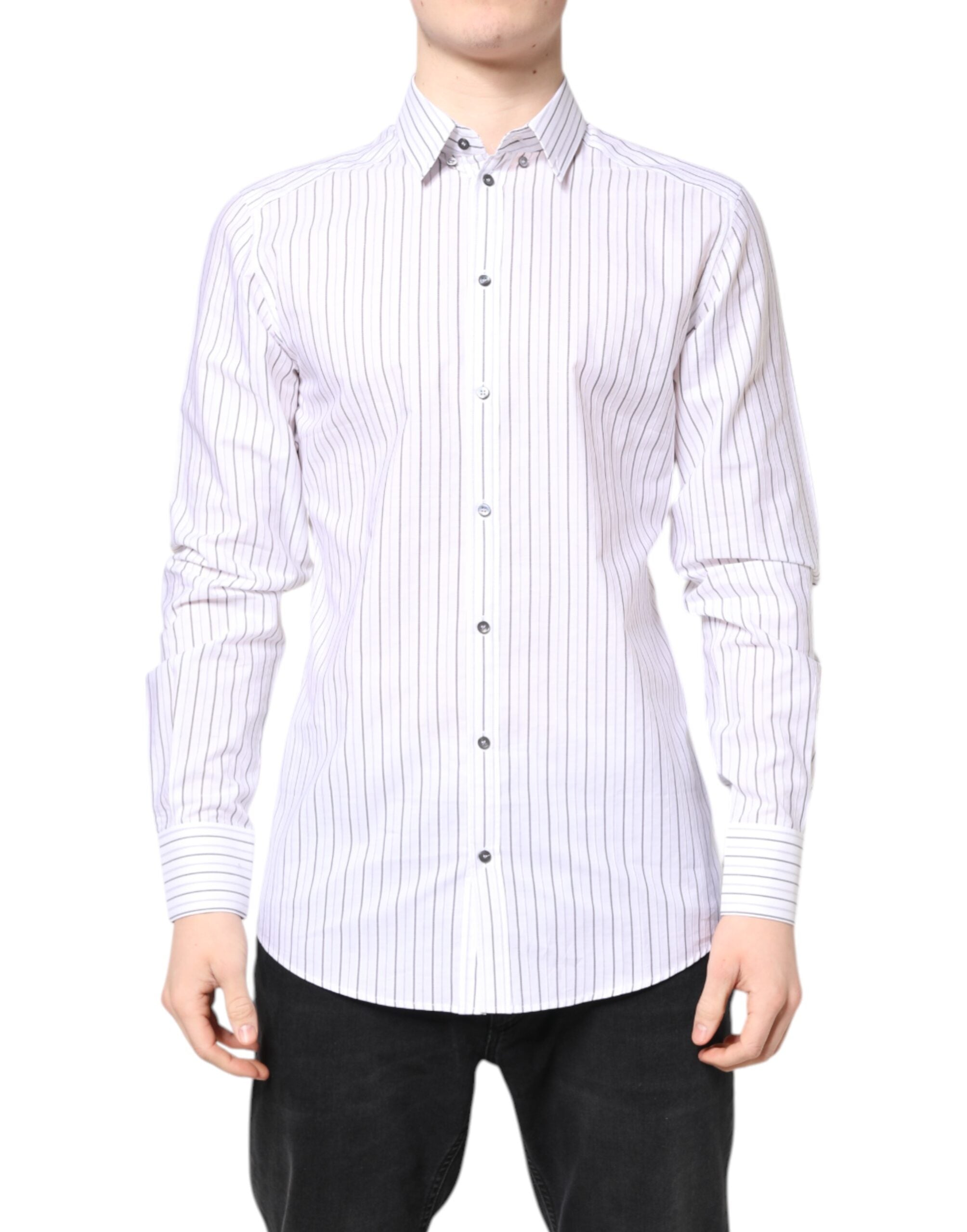 Chemise Dolce & Gabbana GOLD rayée blanches