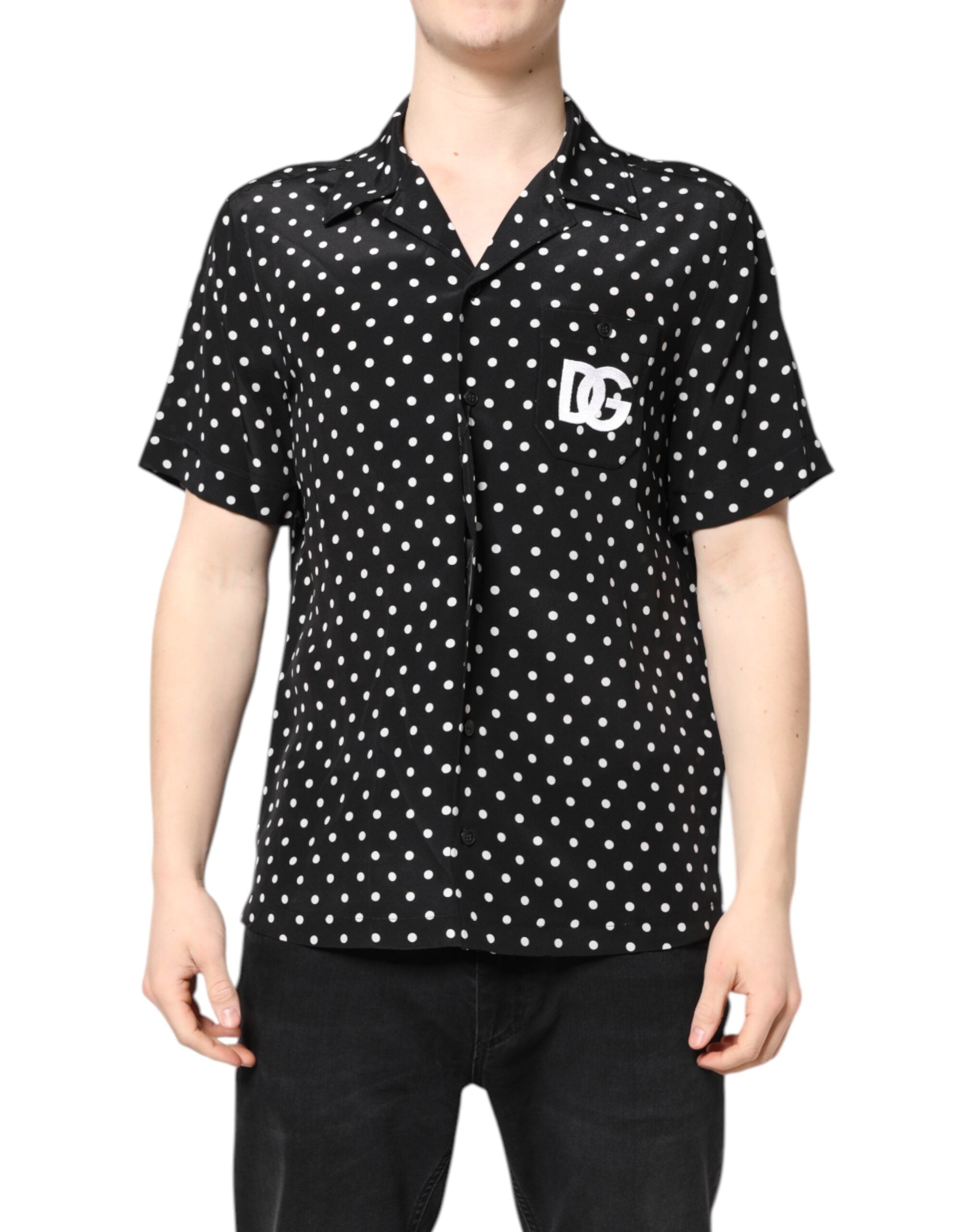 Chemise Dolce & Gabbana à pois noirs