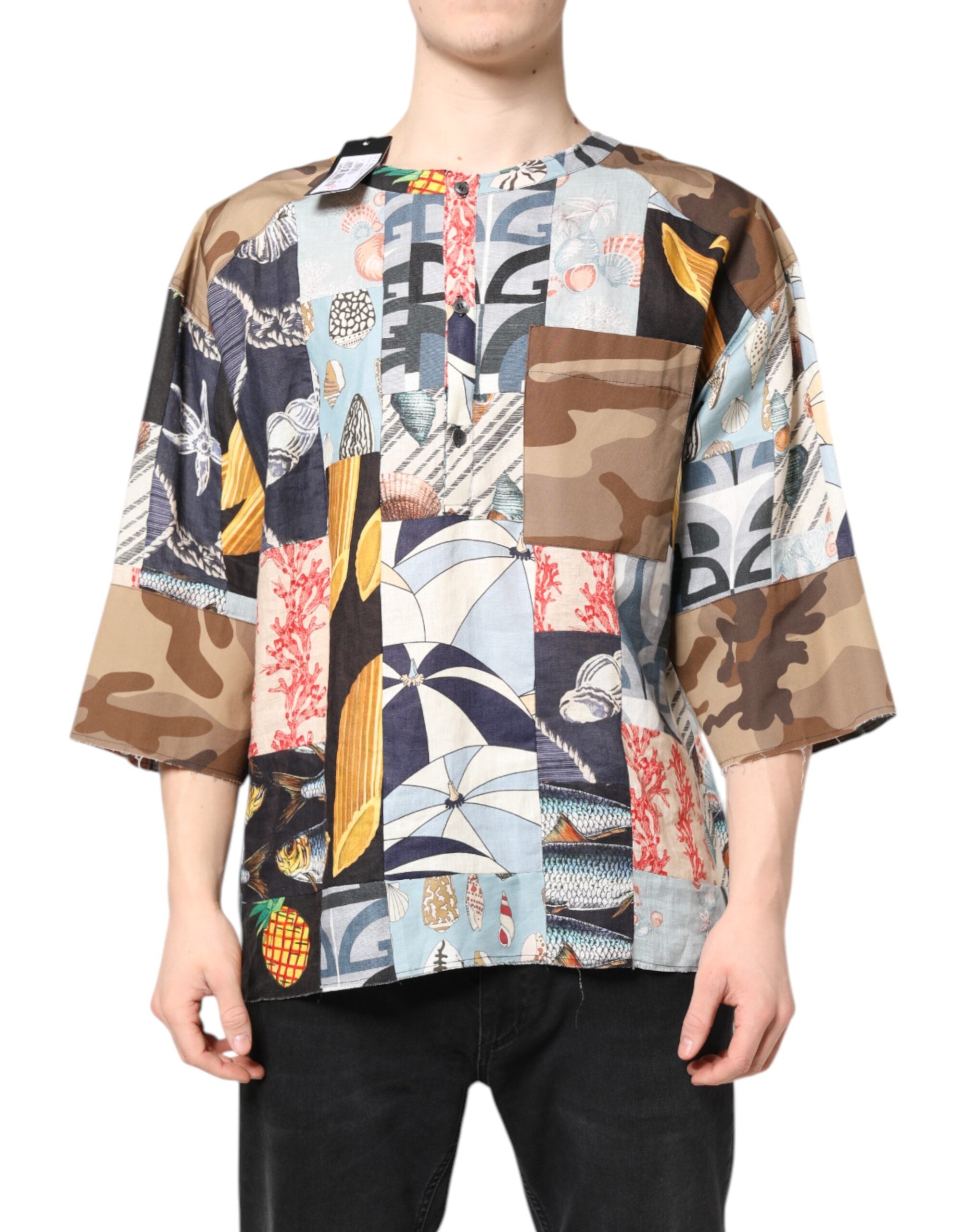 Chemise Dolce & Gabbana multicolore patchwork