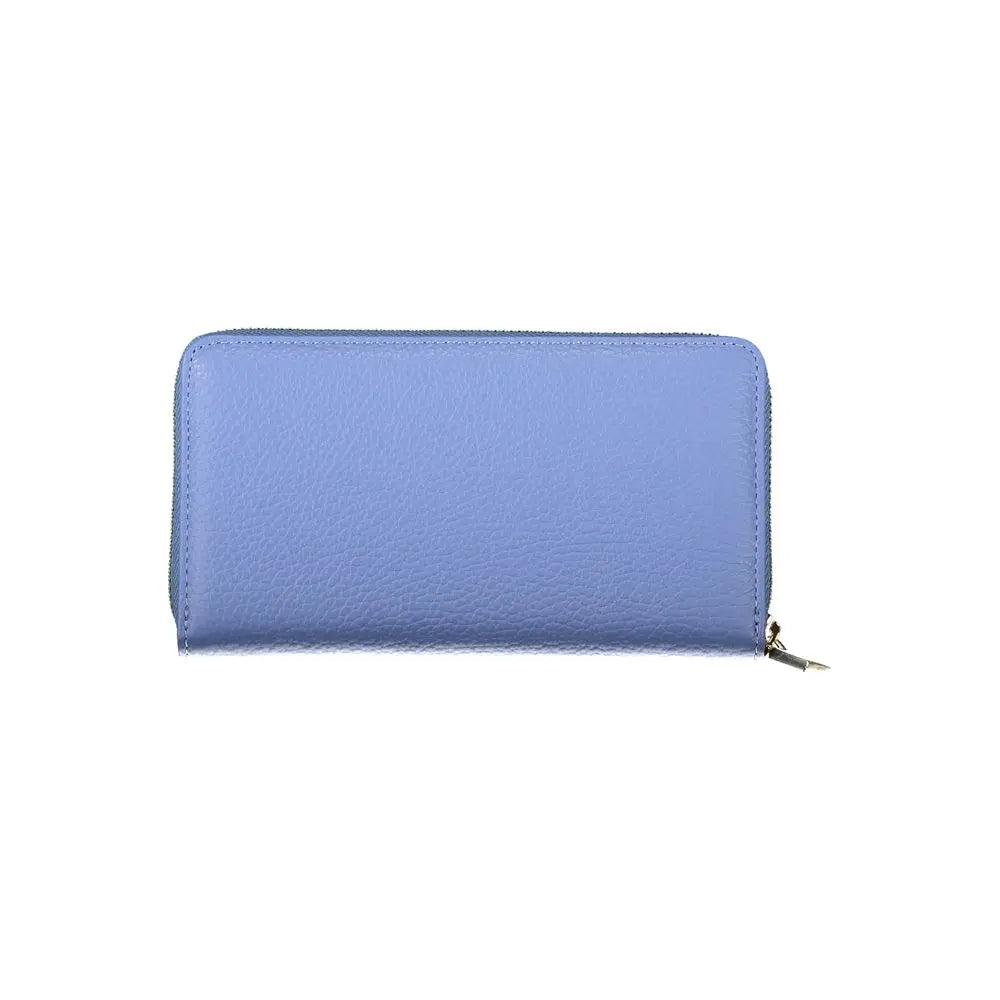 Portefeuille Coccinelle Soft Métallisé bleu clair Coccinelle