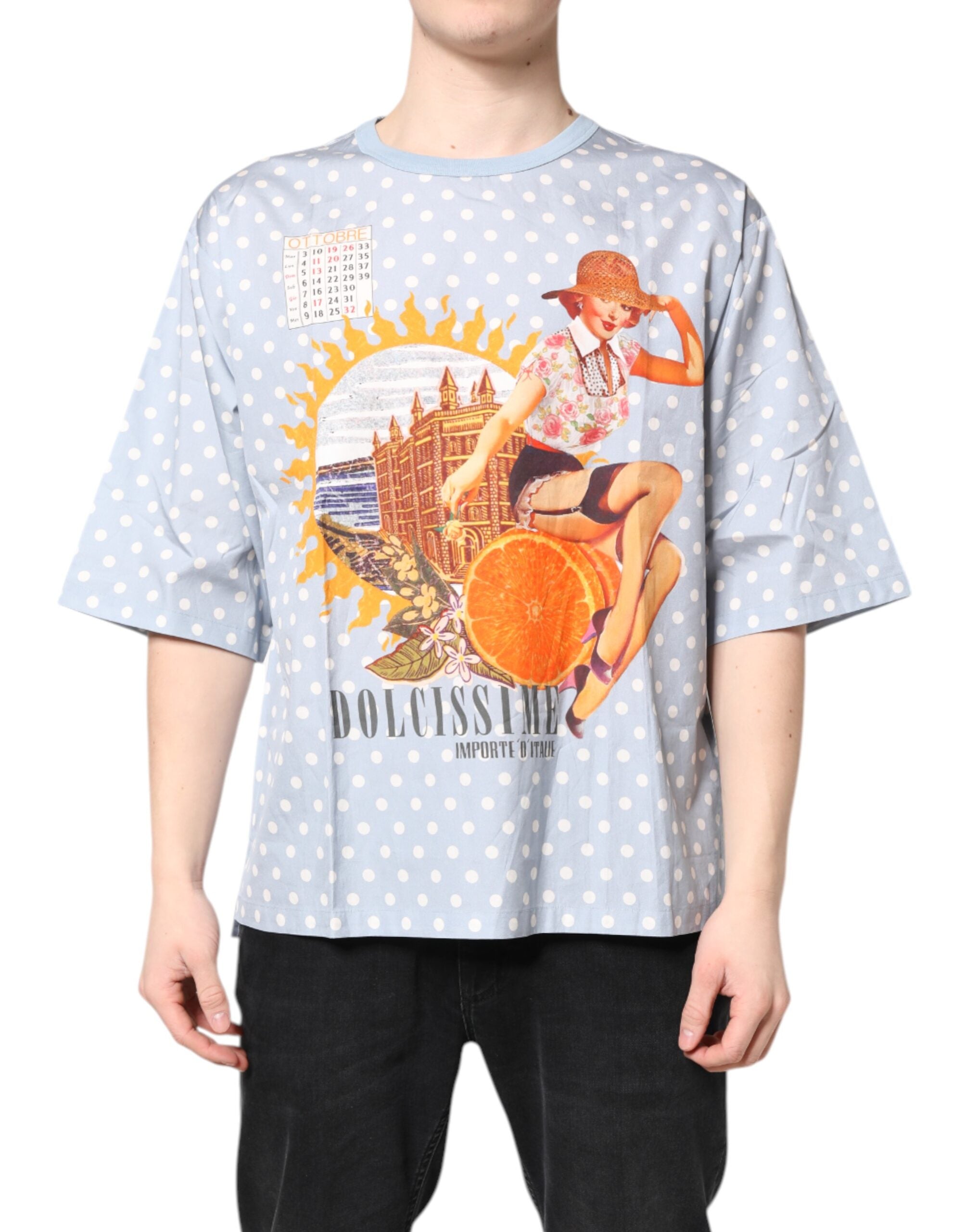 T-shirt Dolce & Gabbana bleu clair