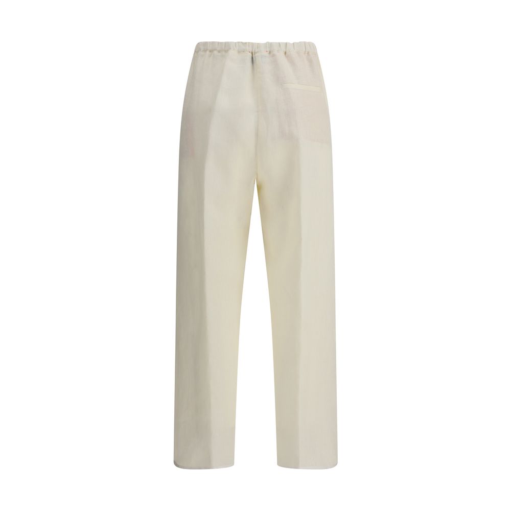 Pantalon Forte_Forte brodé beige