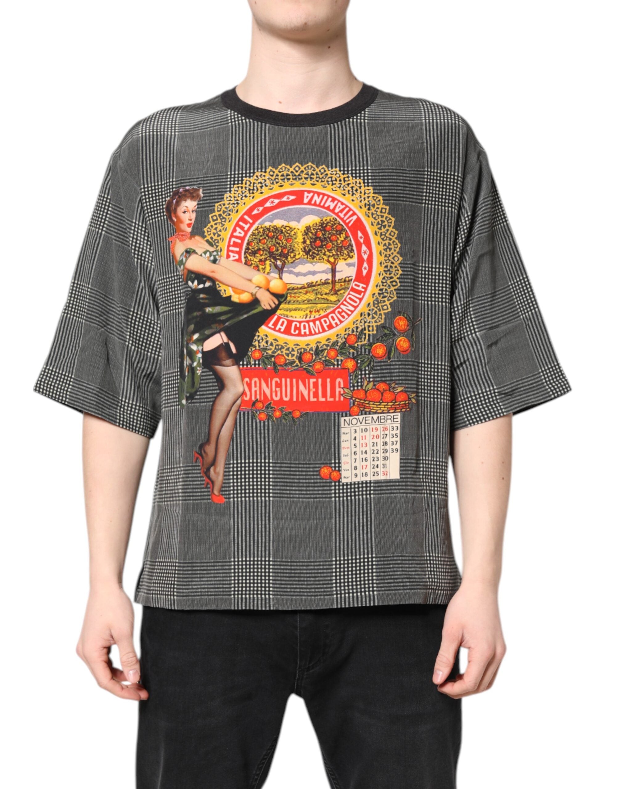 T-shirt Dolce & Gabbana graphic blanc et noir