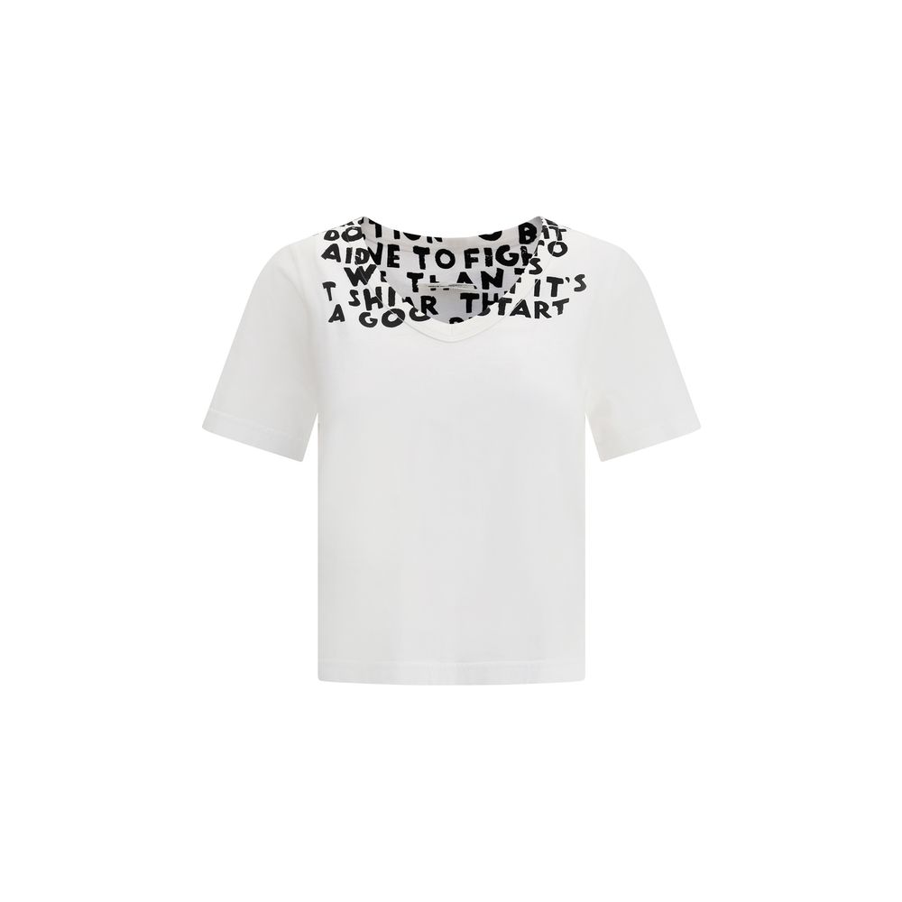 T-shirt MM6 V-neck noir