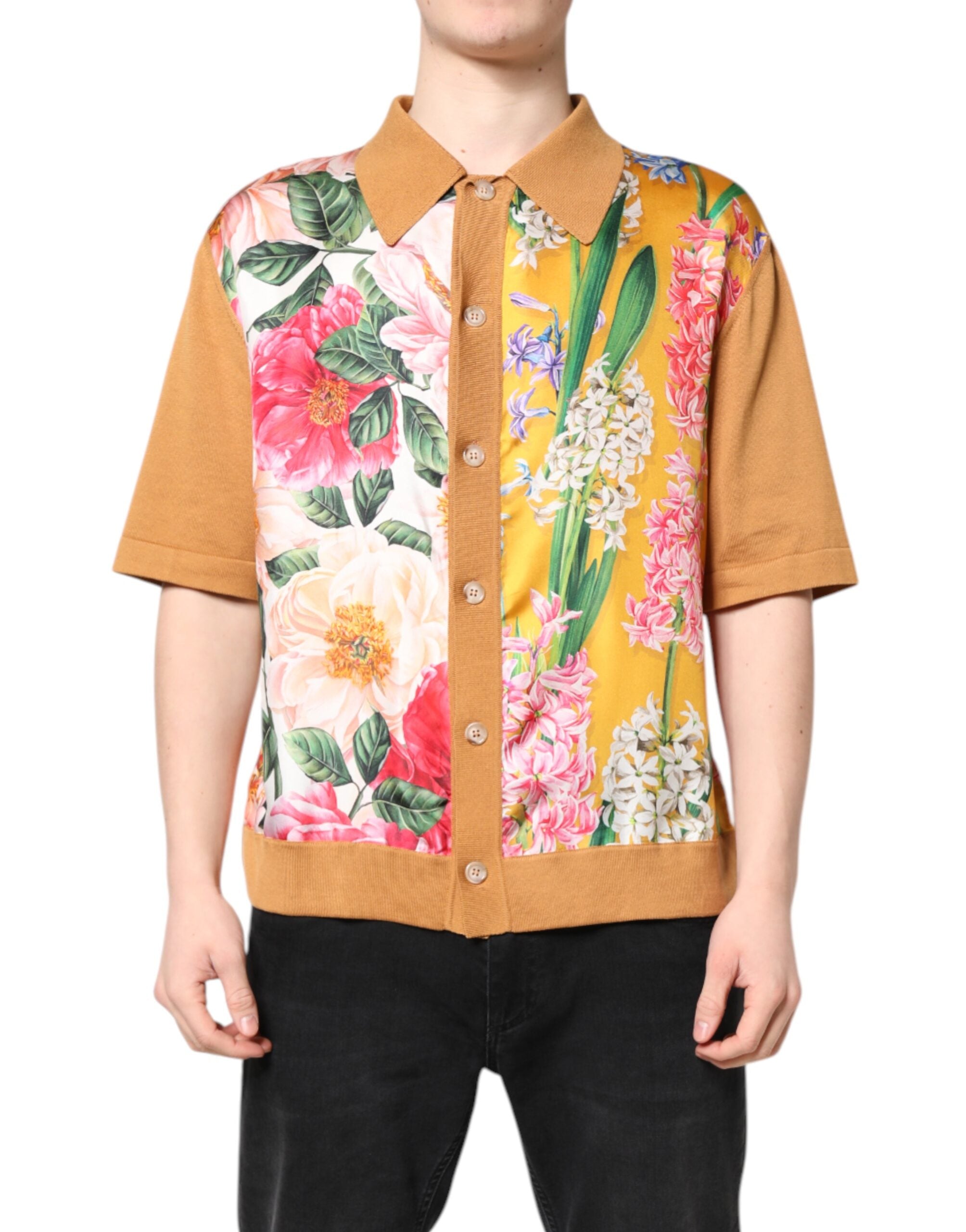 T-shirt Dolce & Gabbana collier marron