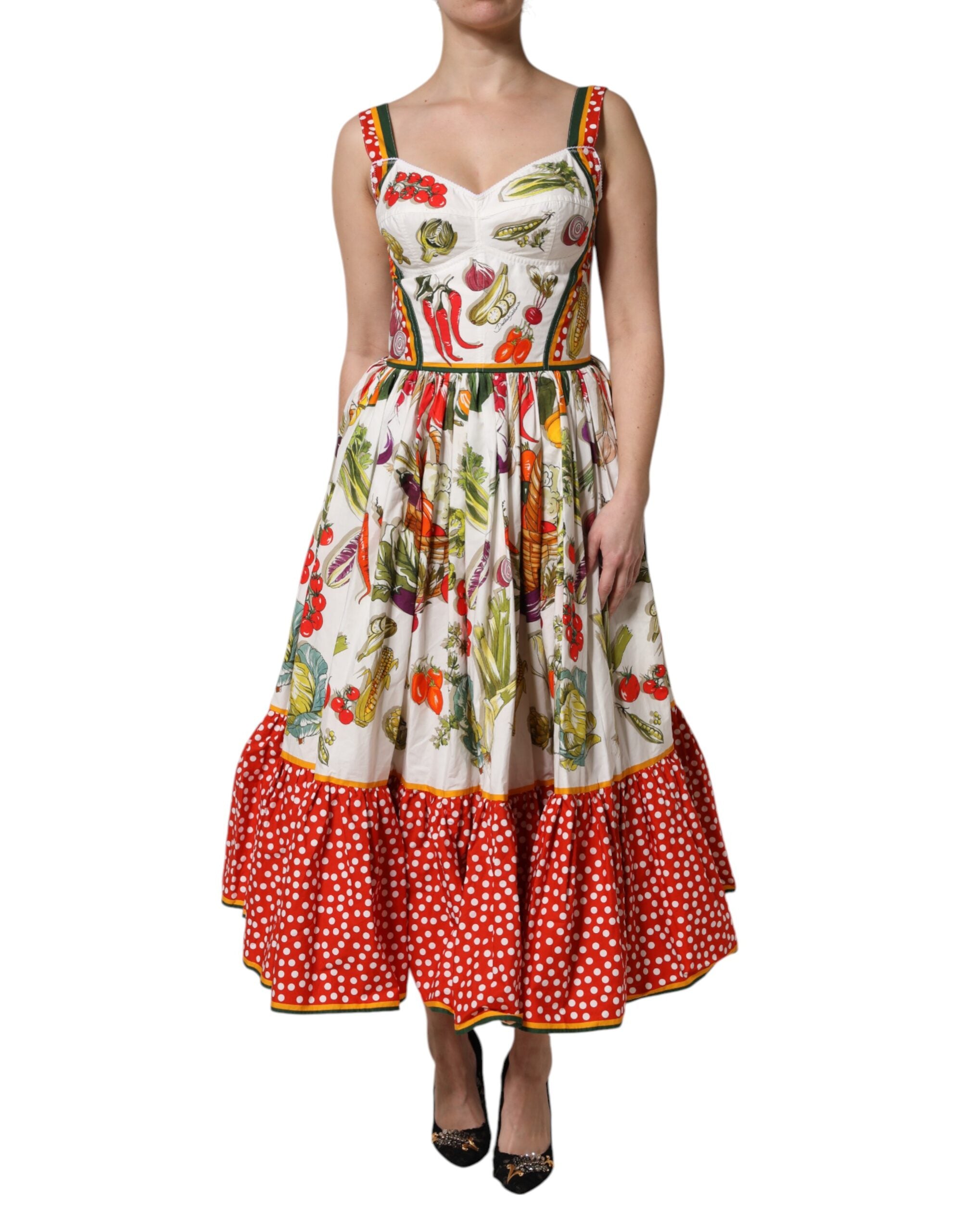 Robe midi Dolce & Gabbana blanche