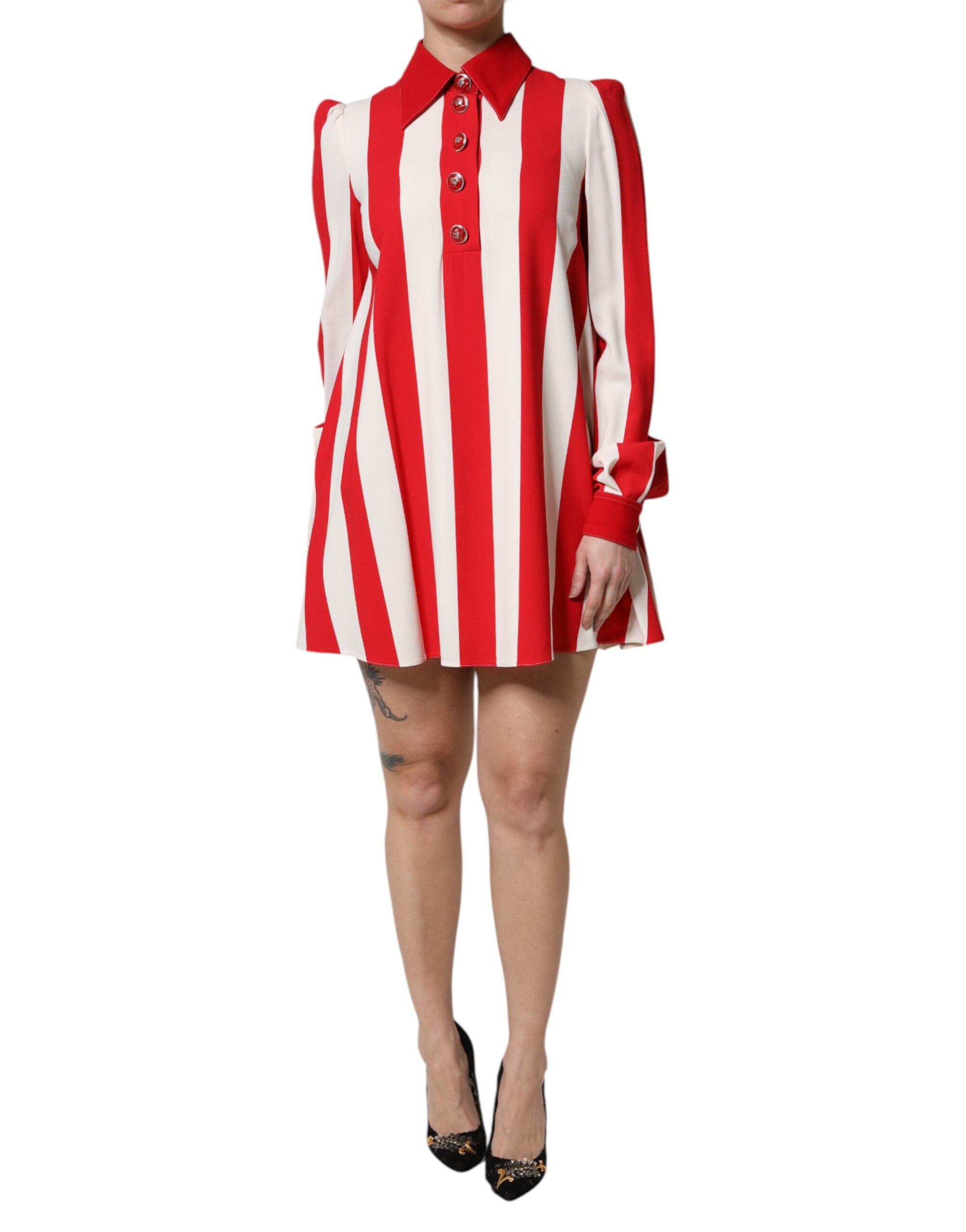 Robe Dolce & Gabbana mini blanche et rouge