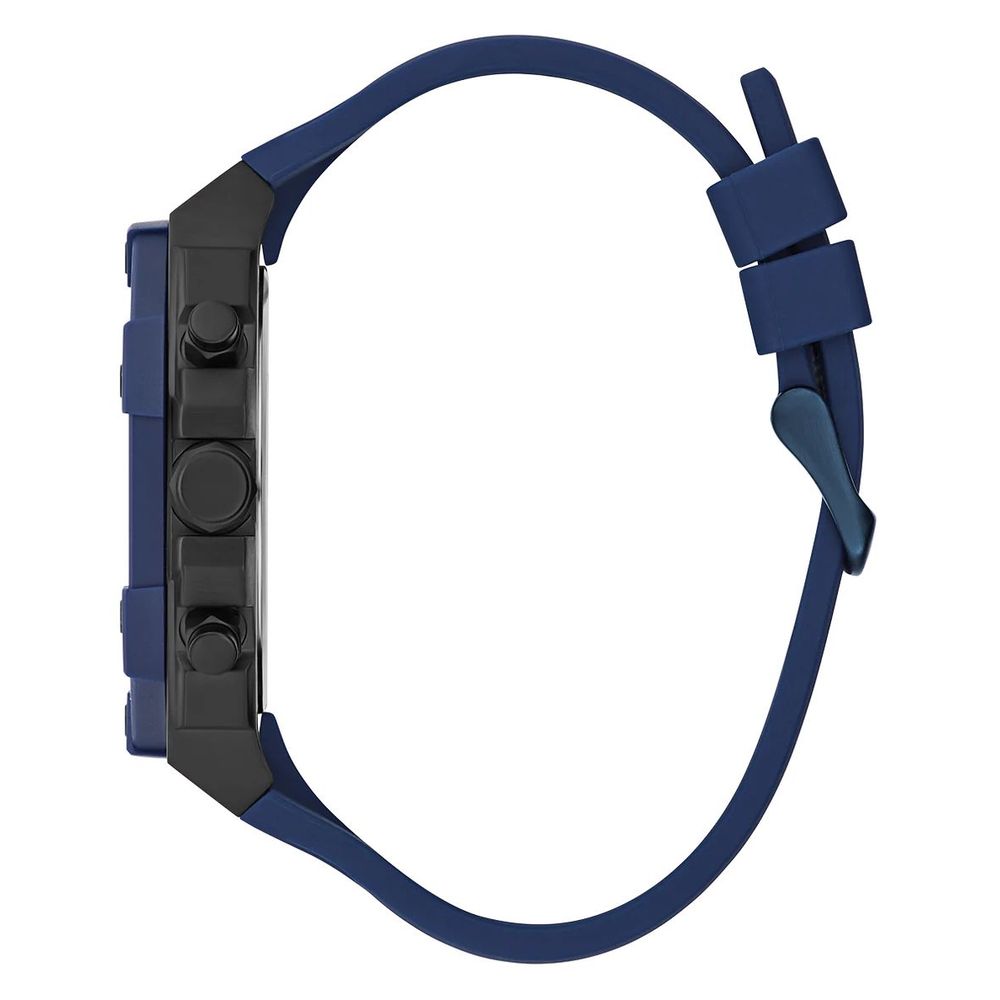 Montre Blue Quartz bleue noire