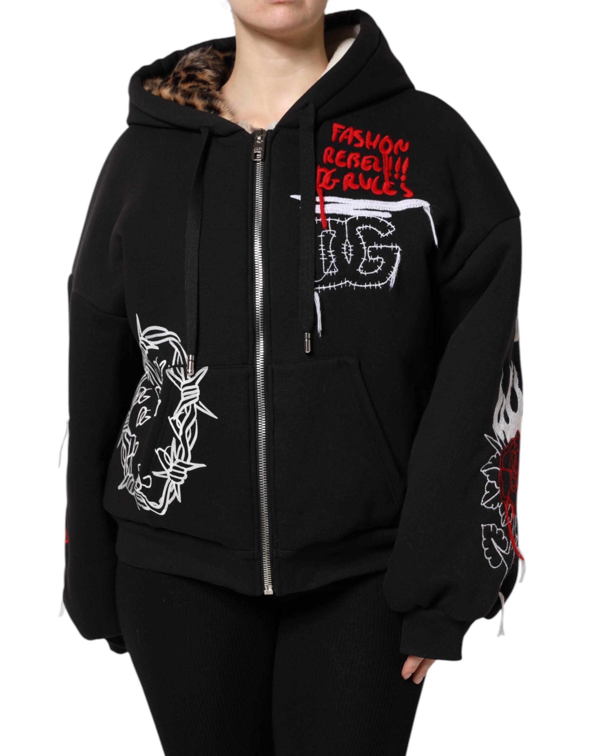Veste à capuche Dolce & Gabbana noire