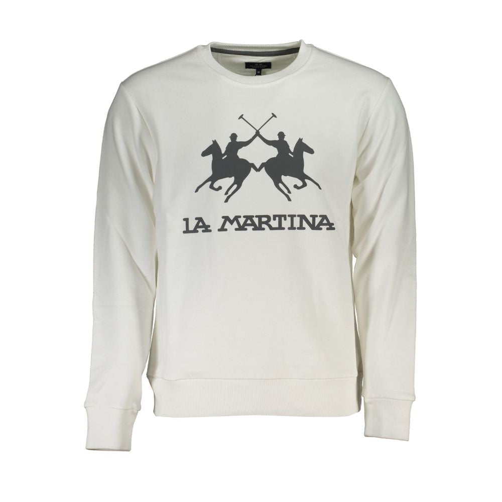 Sweatshirt La Martina blanc