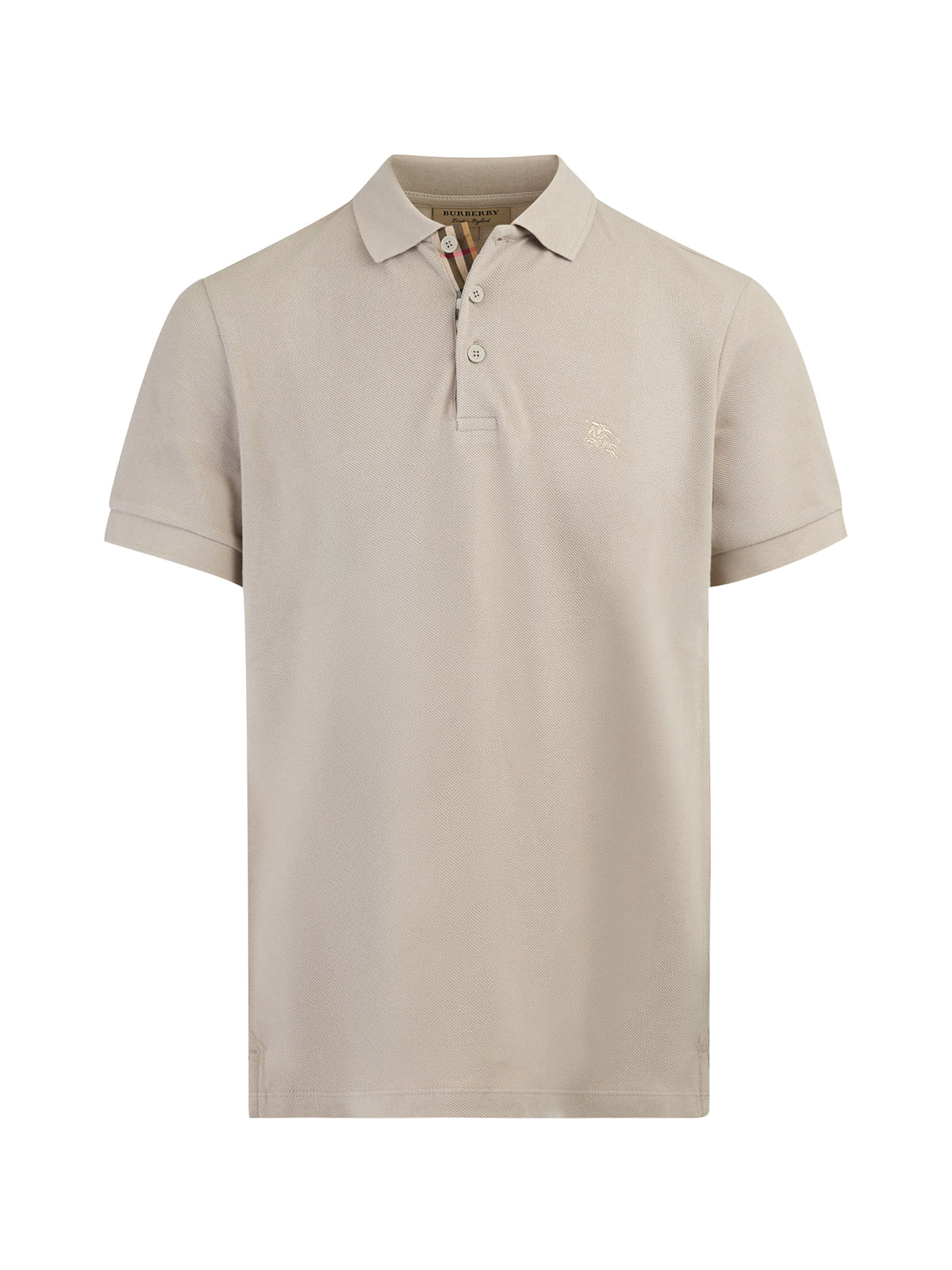 Polo Burberry courte manches pale stone