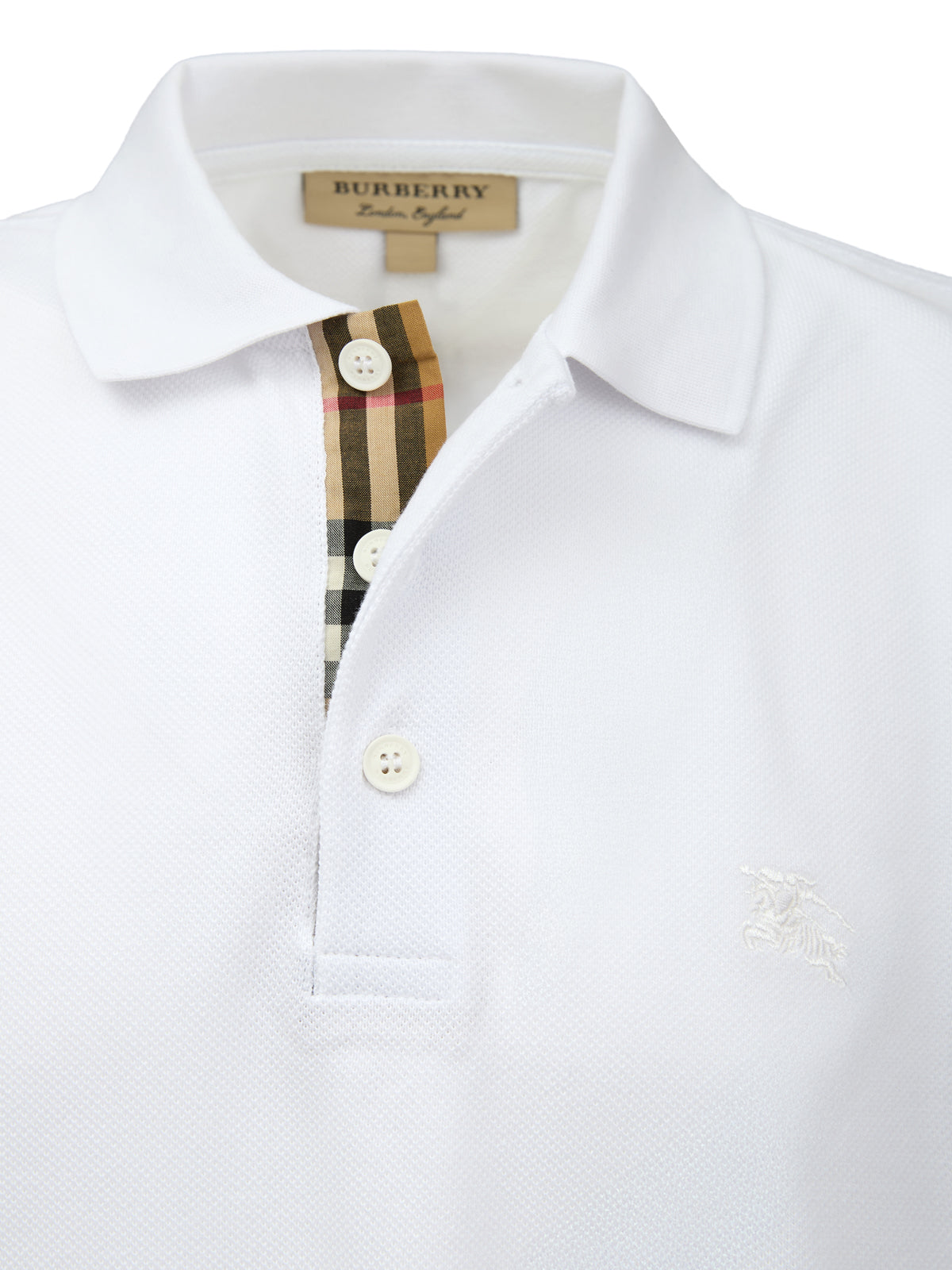 Polo Burberry blanc