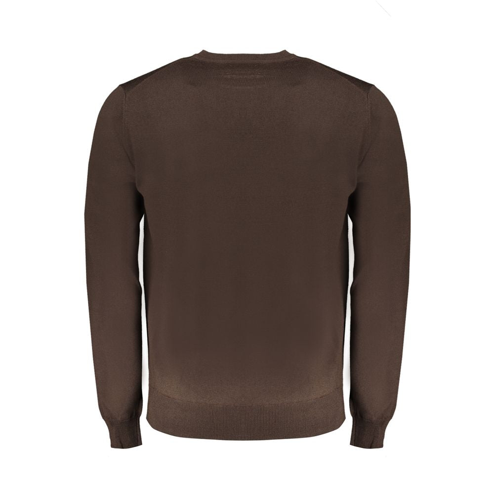 Pull marron avec logo