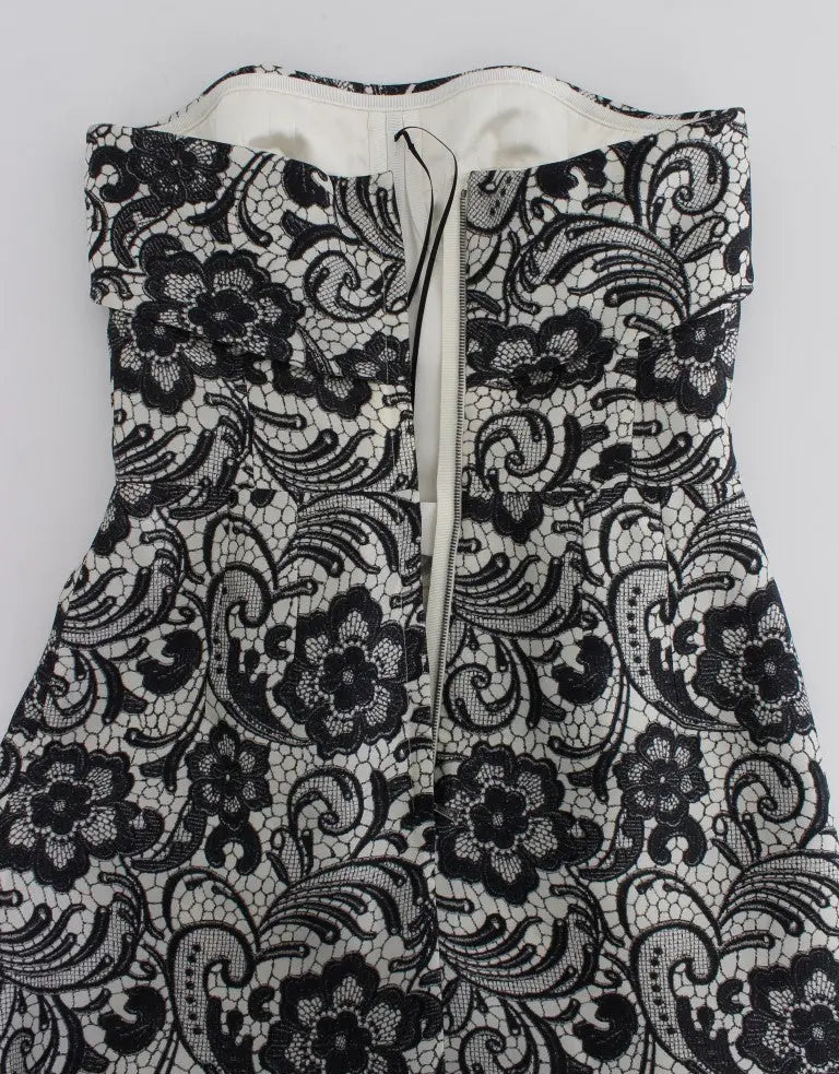 Robe maxi Dolce & Gabbana corset blanche Dolce & Gabbana