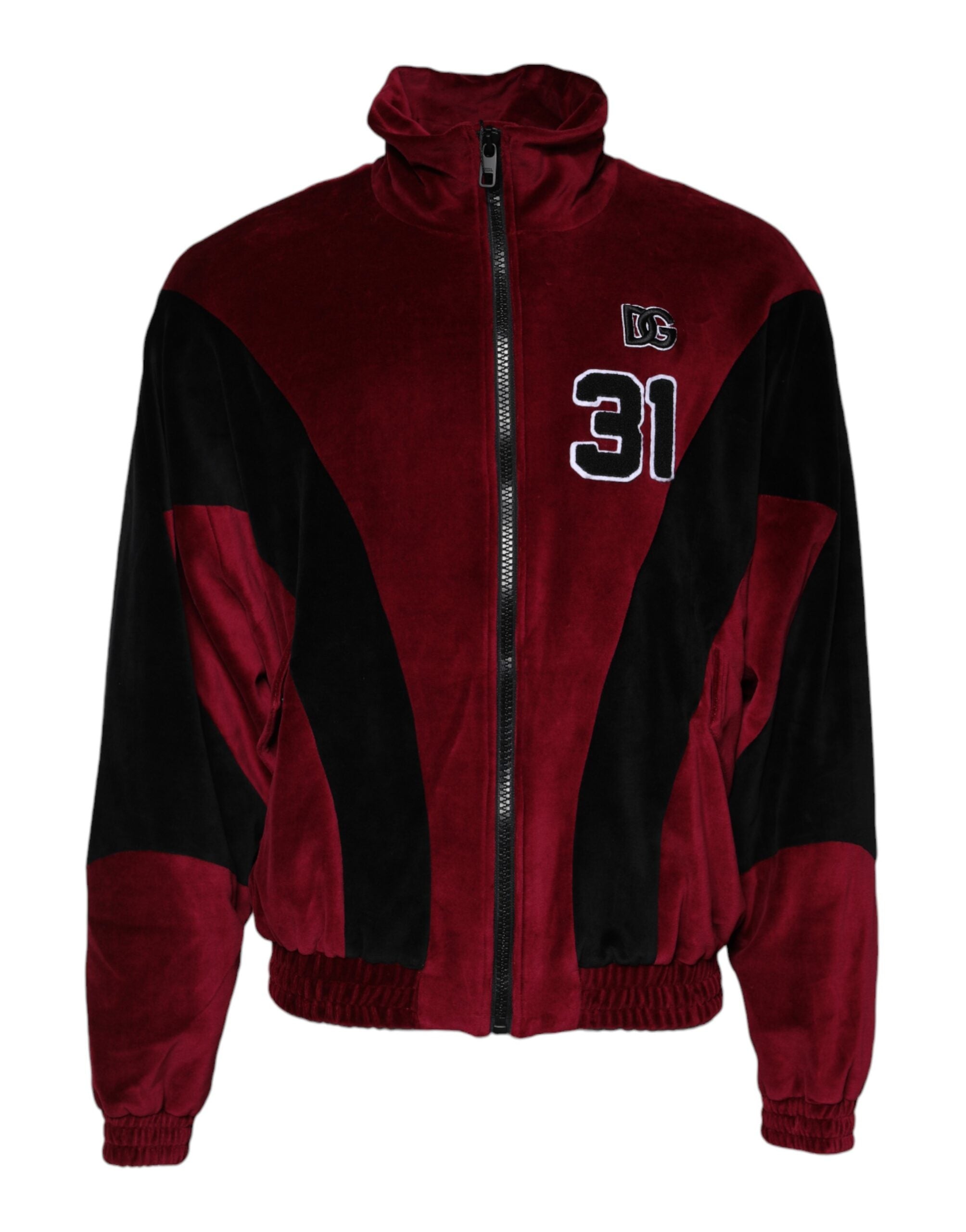 Veste bomber Dolce & Gabbana rouge et noire