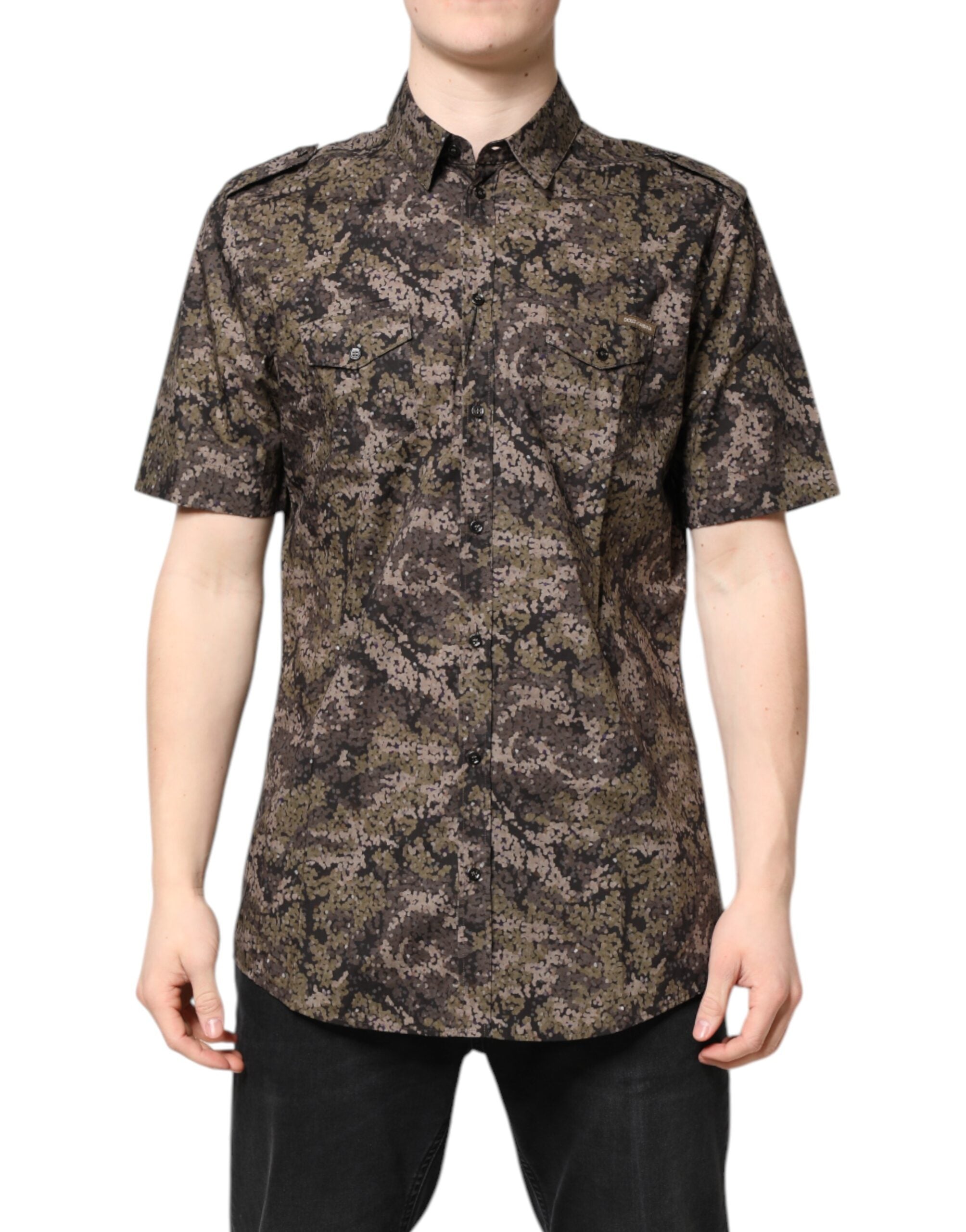 Chemise Dolce & Gabbana GOLD camouflage multicolore