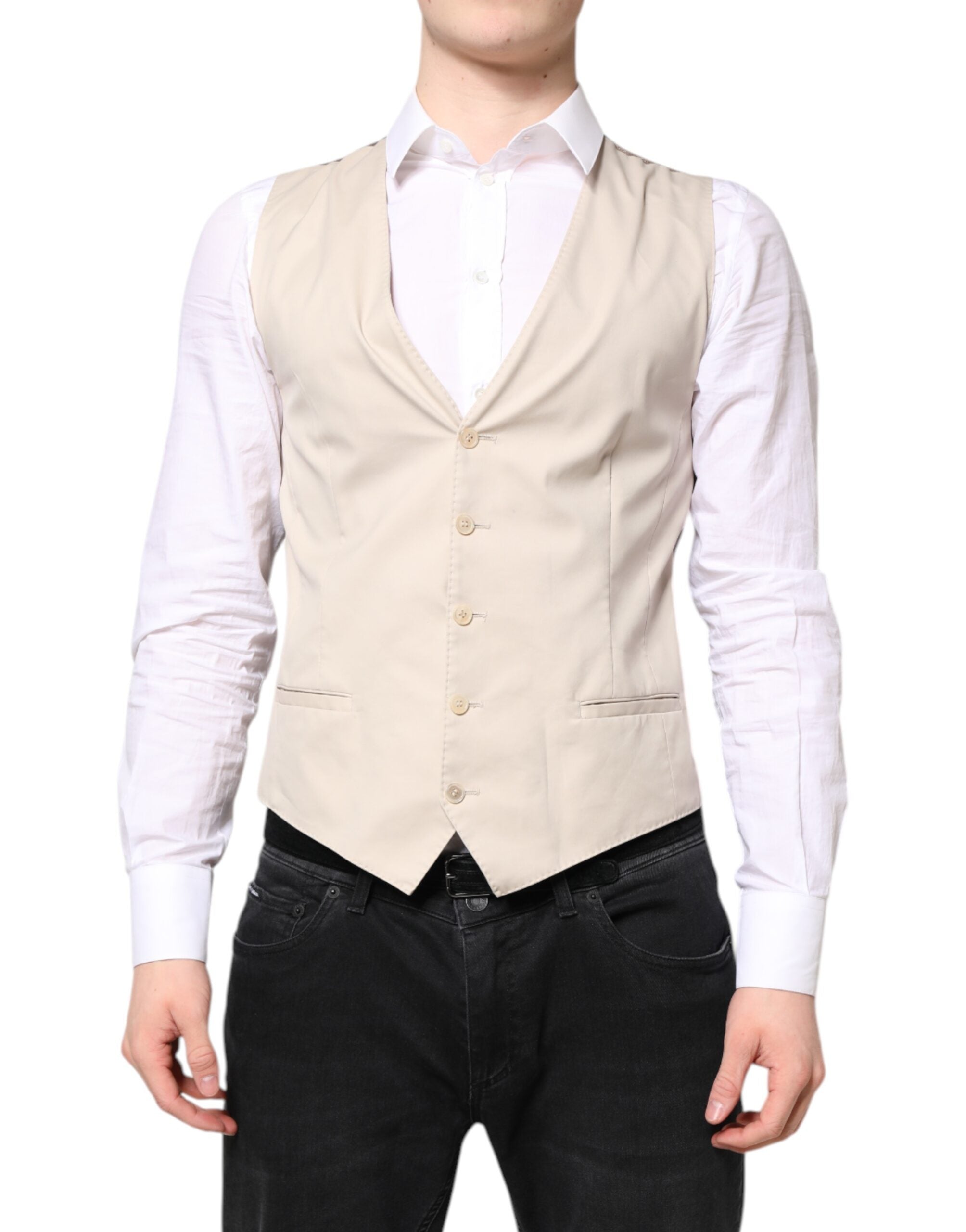 Gilet Dolce & Gabbana beige gris