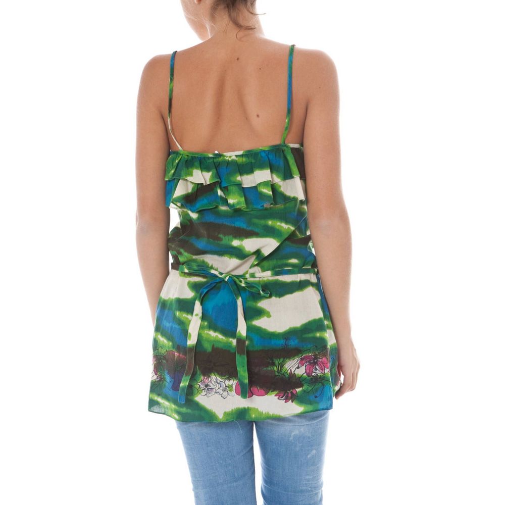 Débardeur John Galliano Narrow Shoulder vert