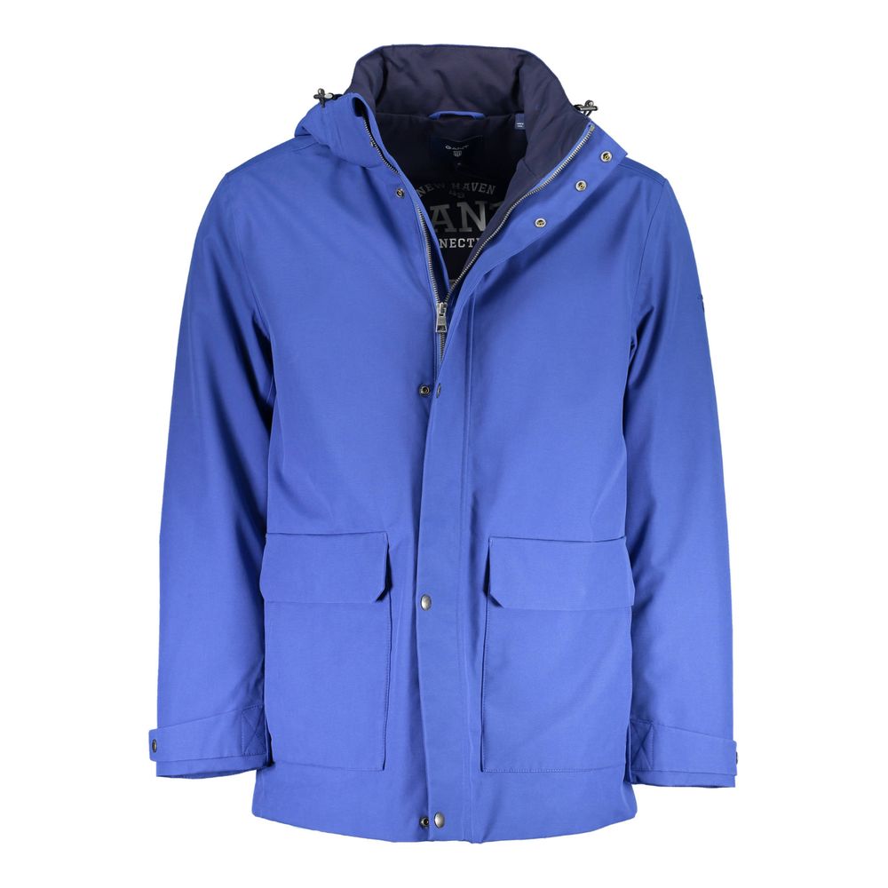 Veste gant trench bleu