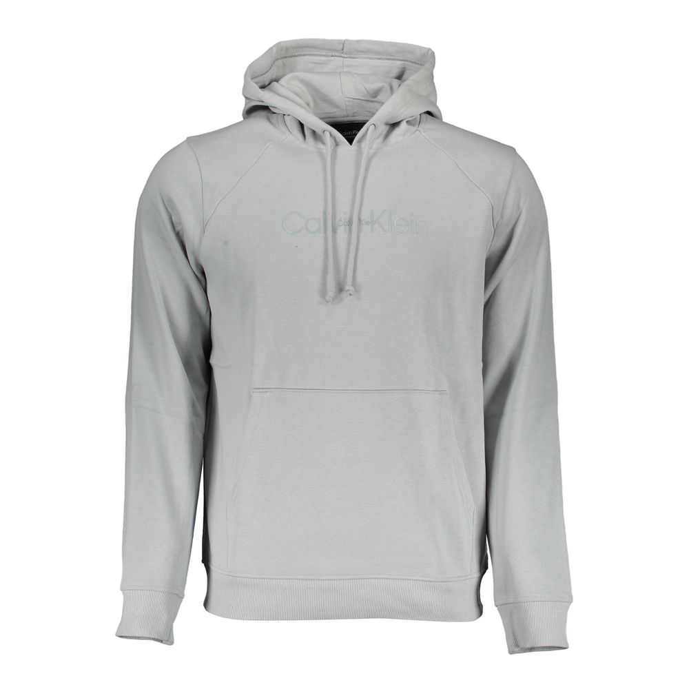 Sweat à capuche Calvin Klein gris