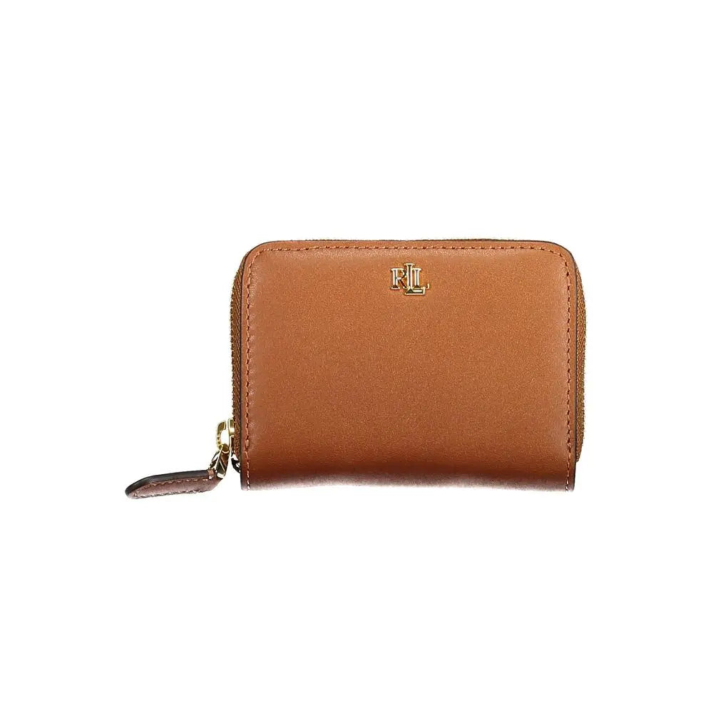 Portefeuille Marron en Cuir Ralph Lauren