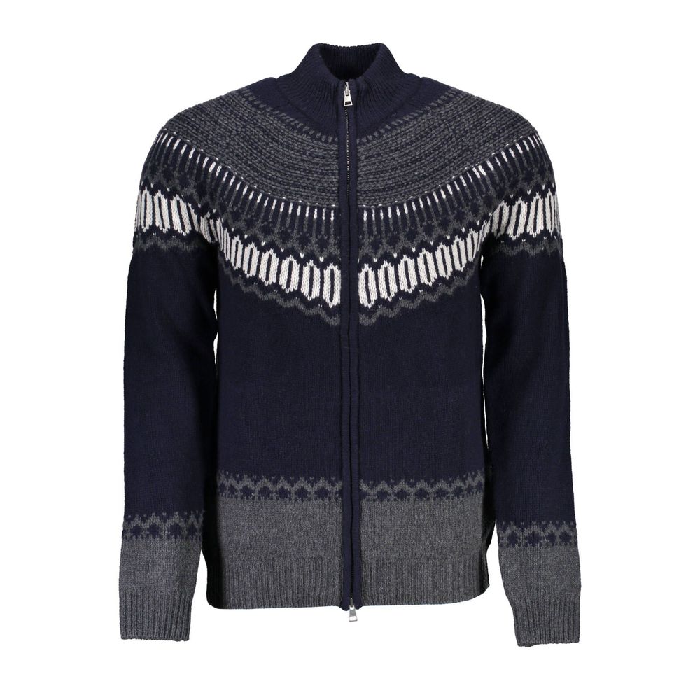 Cardigan Gant à zip bleu