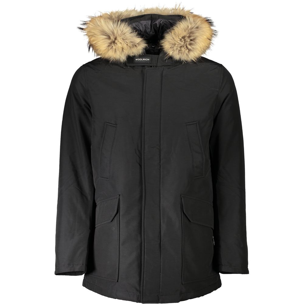 Parka avec capuche noire