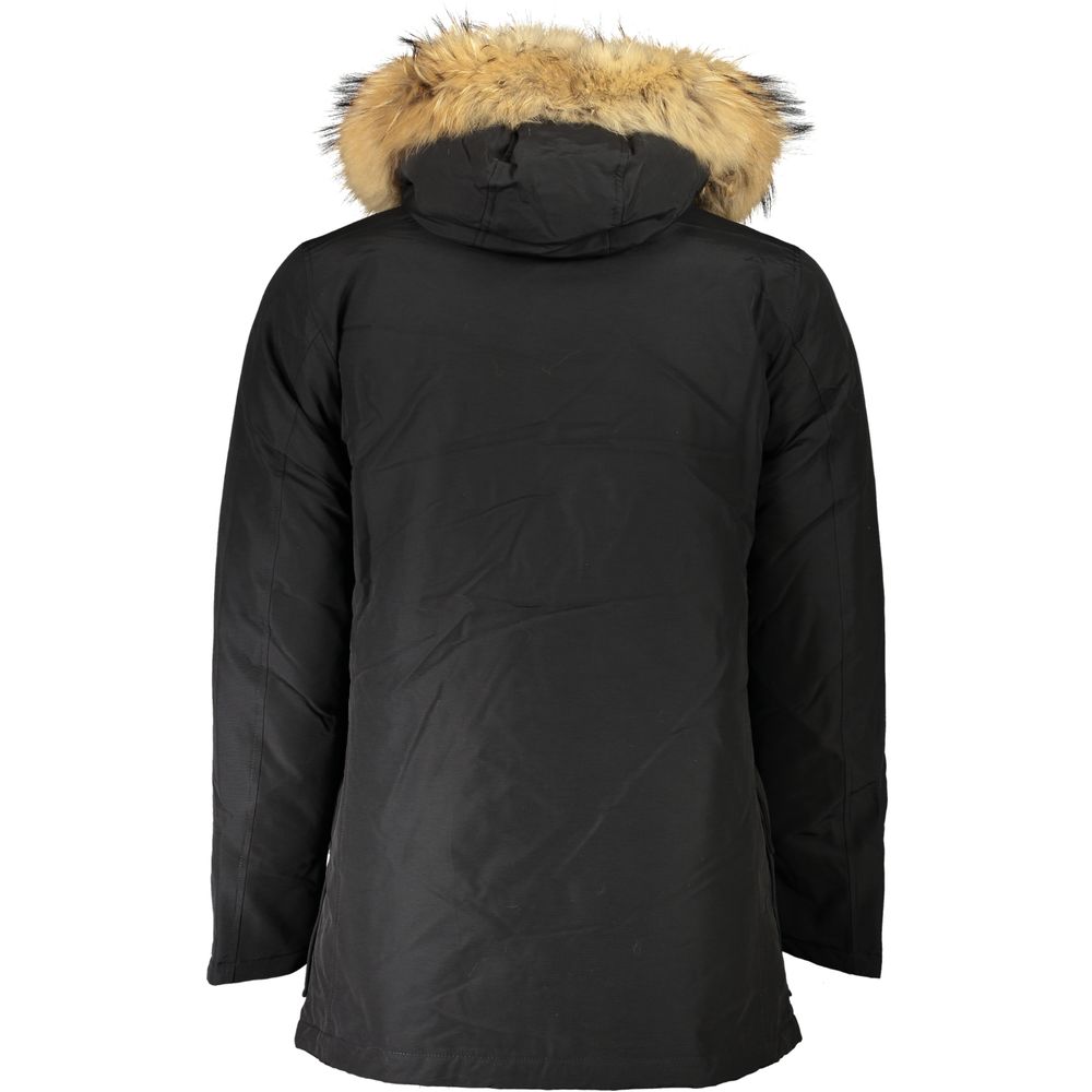 Parka avec capuche noire