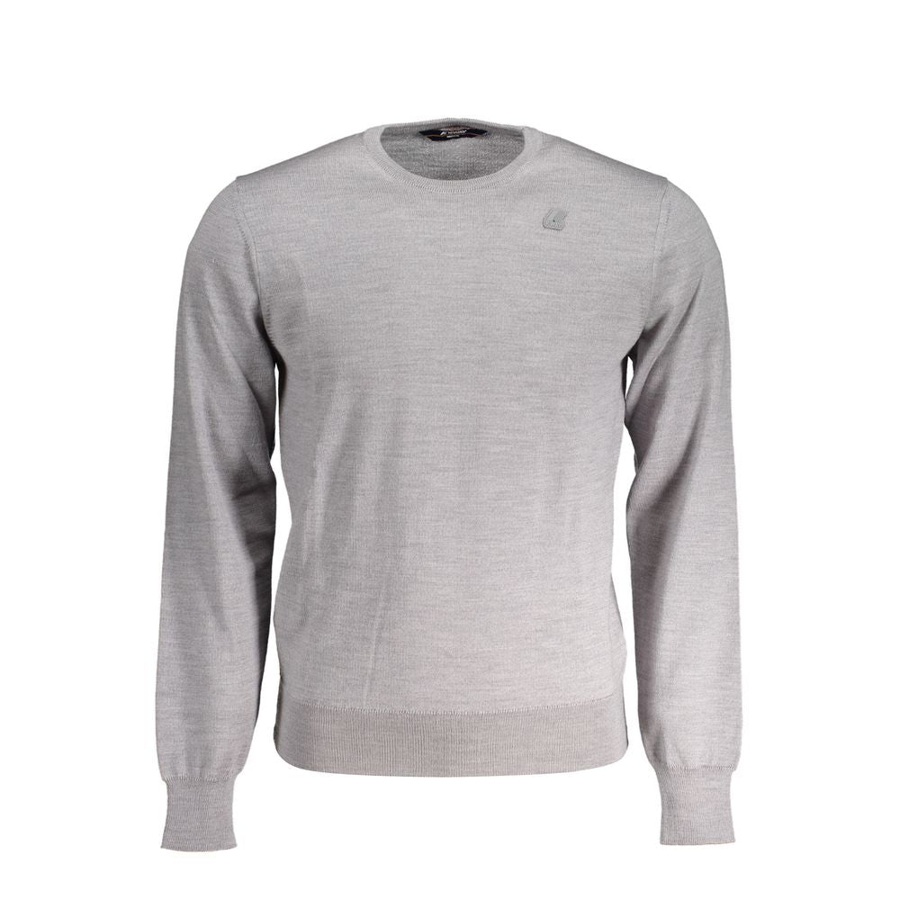 Pull gris à logo