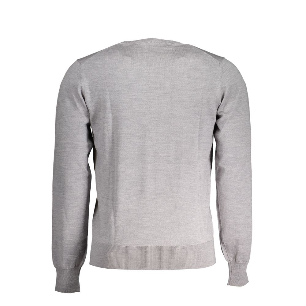 Pull gris à logo