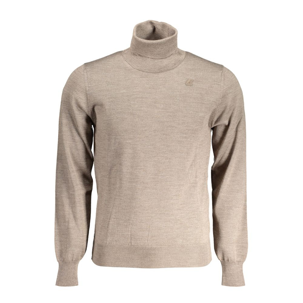 Turtleneck Pull Marque Brown marron