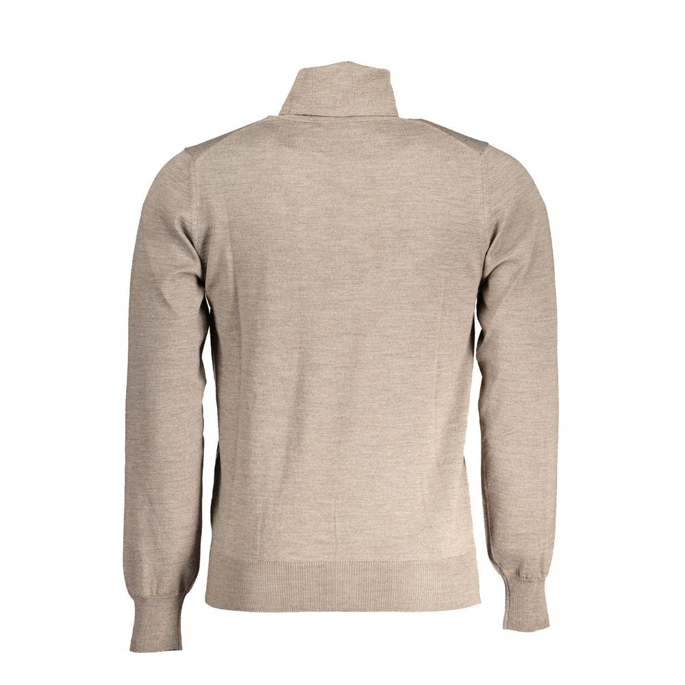 Turtleneck Pull Marque Brown marron