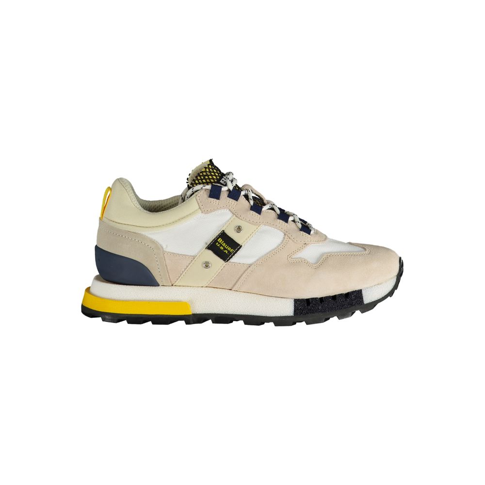 Baskets Blauer blanches