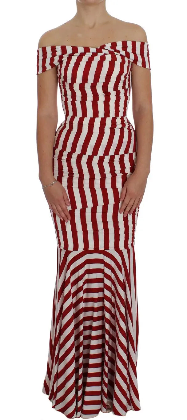 Robe Dolce & Gabbana Bodycon rouge et blanche Dolce & Gabbana