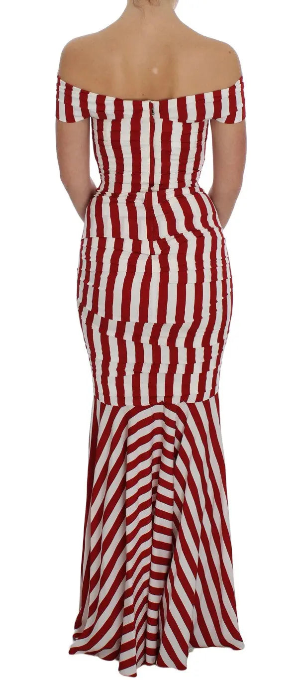 Robe Dolce & Gabbana Bodycon rouge et blanche Dolce & Gabbana
