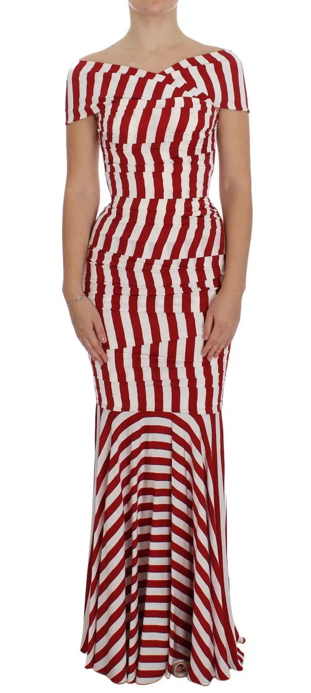 Robe Dolce & Gabbana Bodycon rouge et blanche Dolce & Gabbana