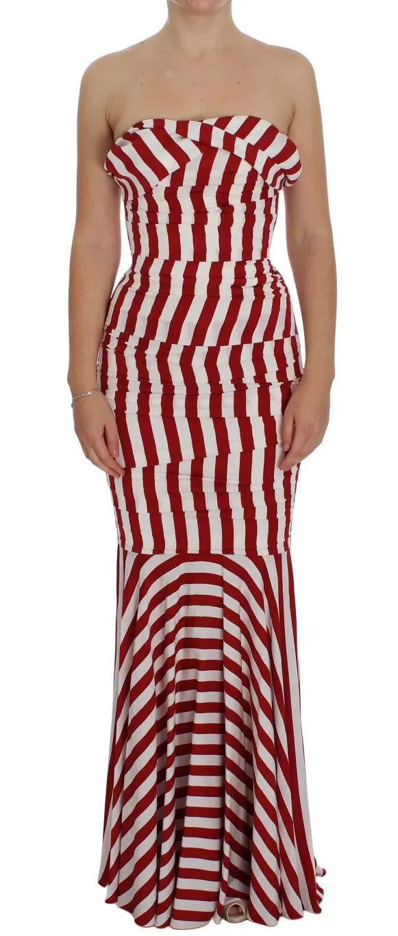 Robe Dolce & Gabbana Bodycon rouge et blanche Dolce & Gabbana