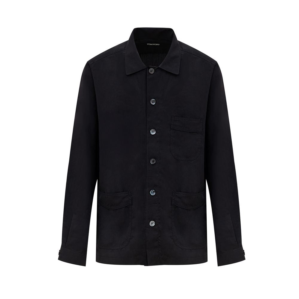 Chemise Tom Ford HXH002FMT004S23LB noire