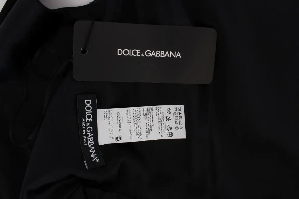 Robe Dolce & Gabbana longue noire à fleurs roses Dolce & Gabbana