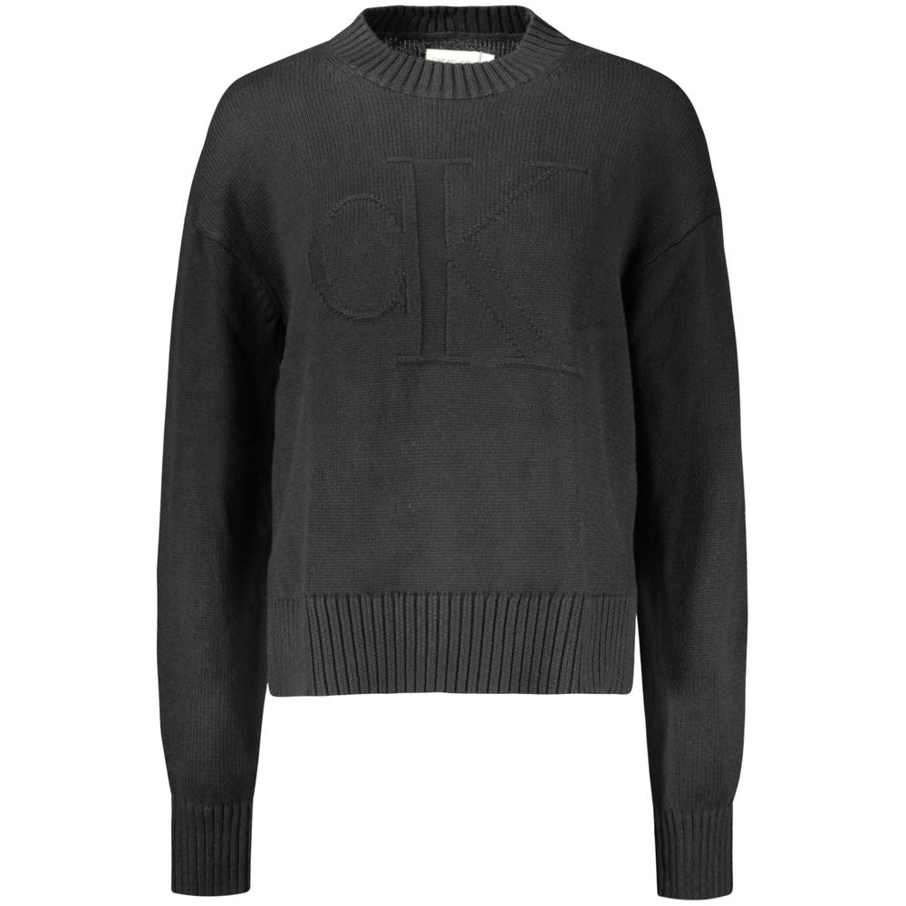 Pull Calvin Klein à col haut noir